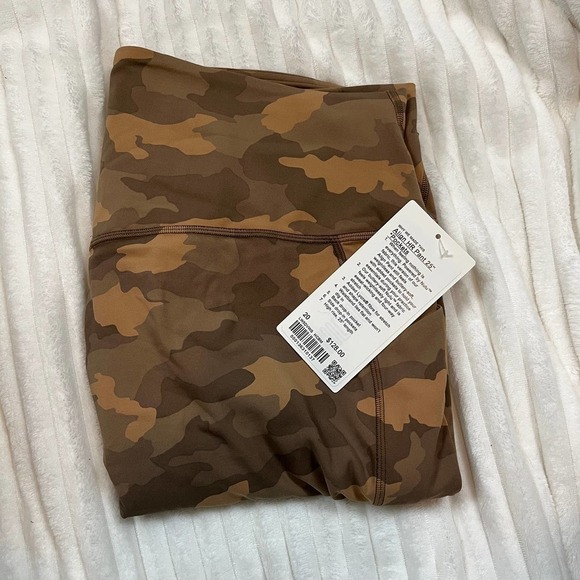 Lululemon Align High-Rise Beige Camo Pant with Pockets 25" - Picture 1 of 4